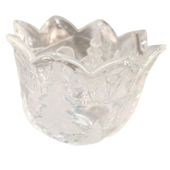 Original Weihnachtstraum Votive Candle Holder Clear Glass Made In Germany With C - Picture 8 of 8